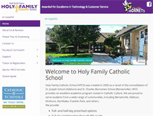 Tablet Screenshot of hfcatholic.org